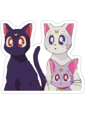 Universal Sailor Moon Cat'in Ları Yüksek Kalite * Yeni * Sticker Araba Oto Arma Duvar Sticker