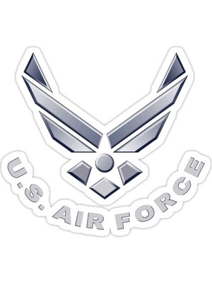 Universal Koyu Renkler Için Abd Hava Kuvvetleri Sembolü Sticker Araba Oto Arma Duvar Sticker