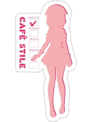 Universal Maika - Sadist Sticker Araba Oto Arma Duvar Sticker Ev Dekoratif Çıkartma 15 Cm