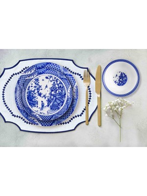 Şah Amerikan Servis Nakışlı 2li Set 35 x 50 cm