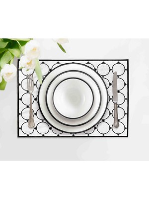 Şah Amerikan Servis Nakışlı 2li Set 35 x 50 cm