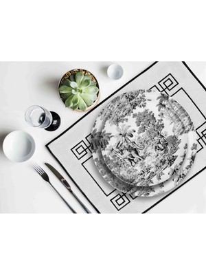 Şah Amerikan Servis Nakışlı 2li Set 35 x 50 cm