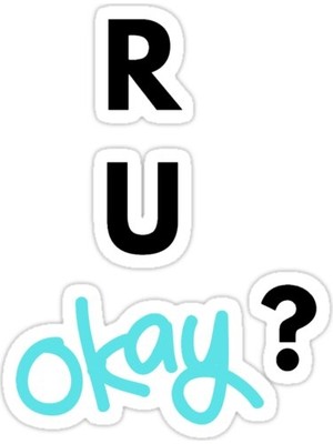 Universal Iyi Misin? sticker Araba Oto Arma Duvar Sticker Ev Dekoratif Çıkartma 15 Cm