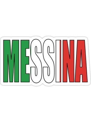 Universal Messina. sticker Araba Oto Arma Duvar Sticker Ev Dekoratif Çıkartma 15 Cm