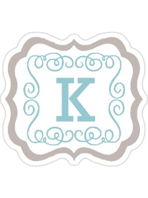 Universal K Kuyusu Sticker Araba Oto Arma Duvar Sticker Ev Dekoratif Çıkartma 15 Cm