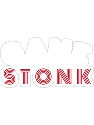 Universal Oyun Stonk Sticker Araba Oto Arma Duvar Sticker Ev Dekoratif Çıkartma 15 Cm