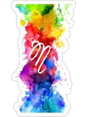 Universal Iddialı N Sticker Araba Oto Arma Duvar Sticker Ev Dekoratif Çıkartma 15 Cm