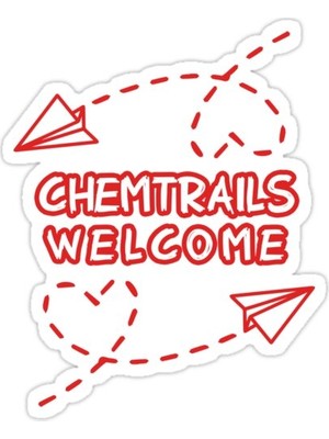 Universal Chemtrails Meme Lehrer Grafik Stili Chemtrail Sticker Araba Oto Arma Duvar Sticker