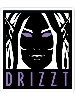 Universal Drizzt Simge Sticker Araba Oto Arma Duvar Sticker Ev Dekoratif Çıkartma 15 Cm