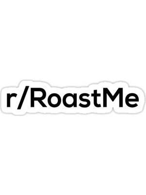 Universal R / Roastme Sticker Araba Oto Arma Duvar Sticker Ev Dekoratif Çıkartma 15 Cm