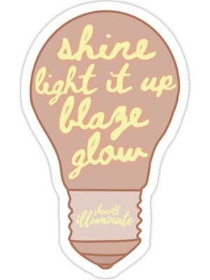 Universal Shewill Ampul Sticker Araba Oto Arma Duvar Sticker Ev Dekoratif Çıkartma 15 Cm