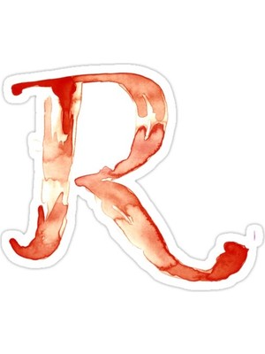 Universal Alfabe R Sticker Araba Oto Arma Duvar Sticker Ev Dekoratif Çıkartma 15 Cm