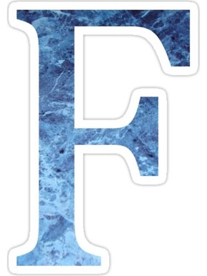 Universal F Sticker Araba Oto Arma Duvar Sticker Ev Dekoratif Çıkartma 15 Cm