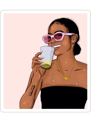 Universal Karrueche Sticker Araba Oto Arma Duvar Sticker Ev Dekoratif Çıkartma 15 Cm