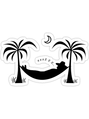 Universal Pijama Hamak Sticker Araba Oto Arma Duvar Sticker Ev Dekoratif Çıkartma 15 Cm