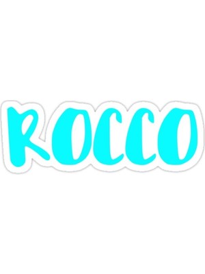 Universal Mavi Rocco Sticker Araba Oto Arma Duvar Sticker Ev Dekoratif Çıkartma 15 Cm