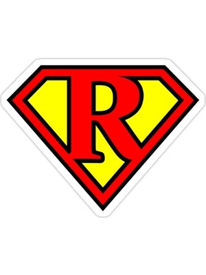 Universal Süper R Sticker Araba Oto Arma Duvar Sticker Ev Dekoratif Çıkartma 15 Cm