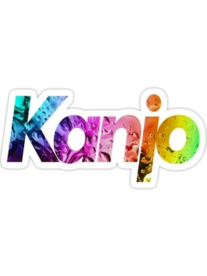 Universal Kanjo Gökkuşağı Sticker Araba Oto Arma Duvar Sticker Ev Dekoratif Çıkartma 15 Cm