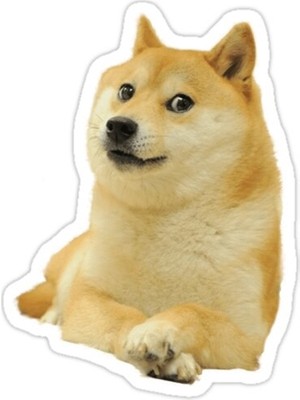 Universal Doge  Sticker Araba Oto Arma Duvar Sticker Ev Dekoratif Çıkartma 15 Cm