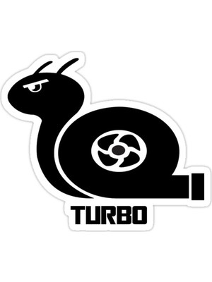 Universal Turbo Salyangoz Sticker Araba Oto Arma Duvar Sticker Ev Dekoratif Çıkartma 15 Cm