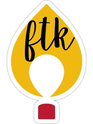 Universal Ftk Alev Sticker Araba Oto Arma Duvar Sticker Ev Dekoratif Çıkartma 15 Cm