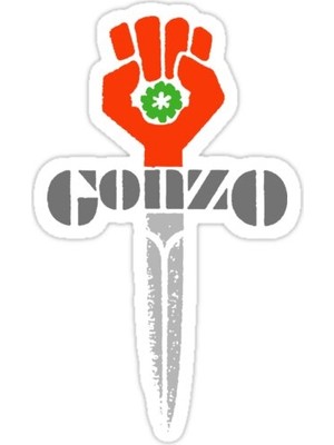 Universal Hunter S Thompson Gonzo Gömlek, , Hoodie, Maske Sticker Araba Oto Arma Duvar Sticker
