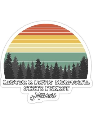 Universal Lester R Davis Memorial Eyalet Ormanı Missouri Sticker Araba Oto Arma Duvar Sticker
