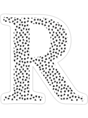Universal R Sticker Araba Oto Arma Duvar Sticker Ev Dekoratif Çıkartma 15 Cm