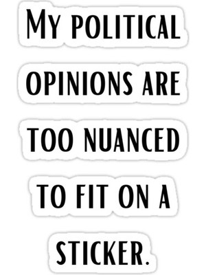 Universal Nuanced Siyaset  Sticker Araba Oto Arma Duvar Sticker Ev Dekoratif Çıkartma 15 Cm