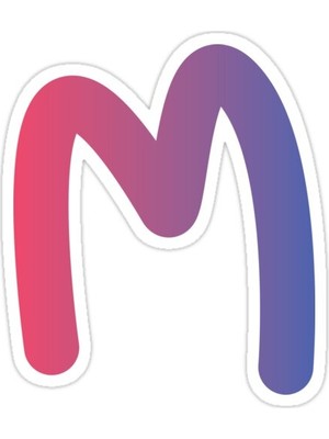 Universal Alfabe-M Sticker Araba Oto Arma Duvar Sticker Ev Dekoratif Çıkartma 15 Cm