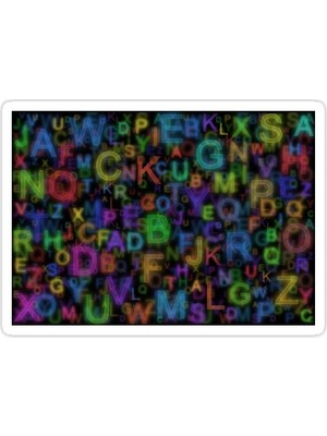 Universal Alfabe Renkleri Sticker Araba Oto Arma Duvar Sticker Ev Dekoratif Çıkartma 15 Cm