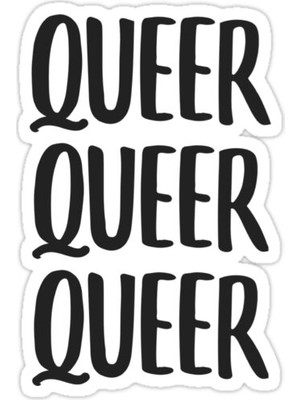 Universal Queer Sticker Araba Oto Arma Duvar Sticker Ev Dekoratif Çıkartma 15 Cm