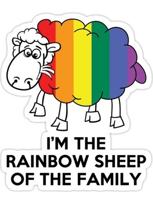 Universal Ben Ailenin Gökkuşağı Koyuyum   Sticker Araba Oto Arma Duvar Sticker Ev Dekoratif Çıkartma