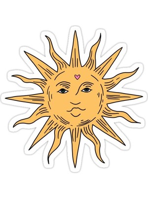 Universal Vsco Sun? sticker Araba Oto Arma Duvar Sticker Ev Dekoratif Çıkartma 15 Cm