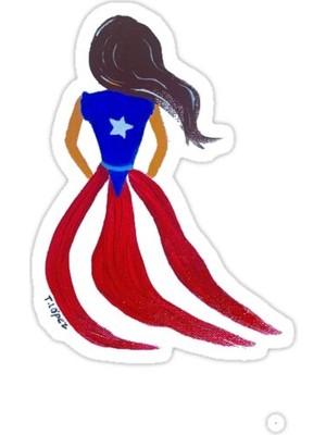 Universal Nina Boricua Sticker Araba Oto Arma Duvar Sticker Ev Dekoratif Çıkartma 15 Cm