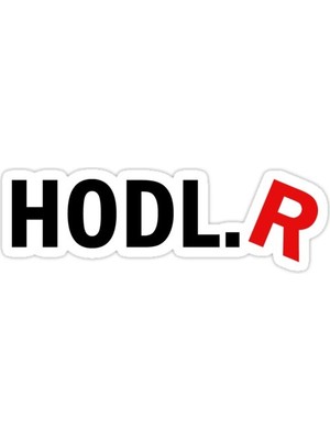 Universal Hodl.R Sticker Araba Oto Arma Duvar Sticker Ev Dekoratif Çıkartma 15 Cm