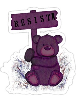 Universal Ayı Direnmek Sticker Araba Oto Arma Duvar Sticker Ev Dekoratif Çıkartma 15 Cm