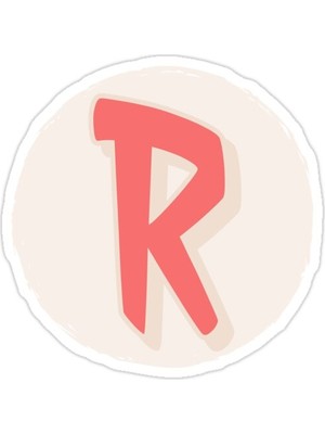 Universal Retro R Sticker Araba Oto Arma Duvar Sticker Ev Dekoratif Çıkartma 15 Cm