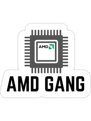Universal Amd Çete Sticker Araba Oto Arma Duvar Sticker Ev Dekoratif Çıkartma 15 Cm