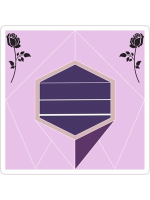 Universal Pembe Gül Sticker Araba Oto Arma Duvar Sticker Ev Dekoratif Çıkartma 15 Cm