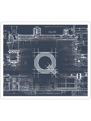 Universal Tasarım Tarafından Monogramlanmış - Q Sticker Araba Oto Arma Duvar Sticker Ev Dekoratif Çıkartma