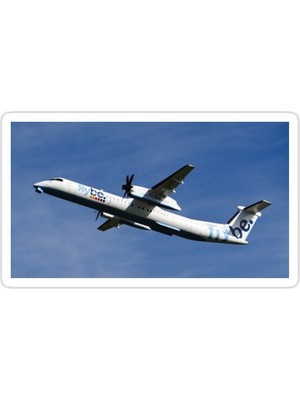 Universal Manchester Havalimanı'nda Flybe Dash 8 Q-400 Sticker Araba Oto Arma Duvar Sticker