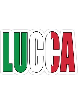 Universal Italya Lucca Sticker Araba Oto Arma Duvar Sticker Ev Dekoratif Çıkartma 15 Cm