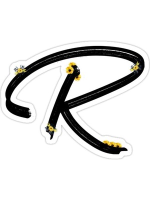 Universal R 'Sticker Araba Oto Arma Duvar Sticker Ev Dekoratif Çıkartma 15 Cm
