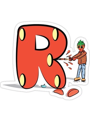 Universal R Sticker Araba Oto Arma Duvar Sticker Ev Dekoratif Çıkartma 15 Cm