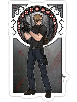 Universal Leon S.Kennedy Sticker Araba Oto Arma Duvar Sticker Ev Dekoratif Çıkartma 15 Cm