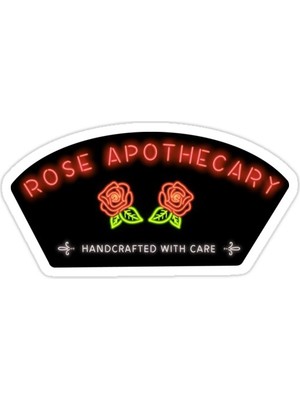 Universal Neon Gül Eczacı Tabelası - Schitt's Creek Sticker Araba Oto Arma Duvar Sticker