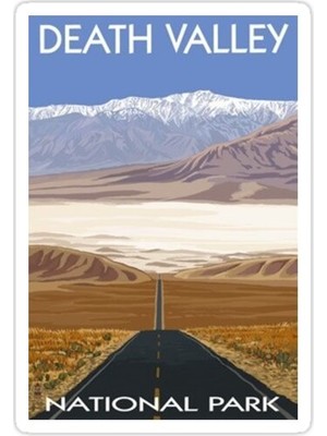 Universal Death Valley Milli Parkı Otoban Bağbozumu Seyahat  Sticker Araba Oto Arma Duvar Sticker