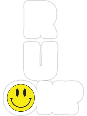 Universal Iyi Misin? sticker Araba Oto Arma Duvar Sticker Ev Dekoratif Çıkartma 15 Cm