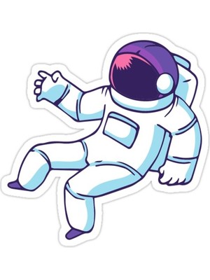 Universal Astronot Sticker Araba Oto Arma Duvar Sticker Ev Dekoratif Çıkartma 15 Cm